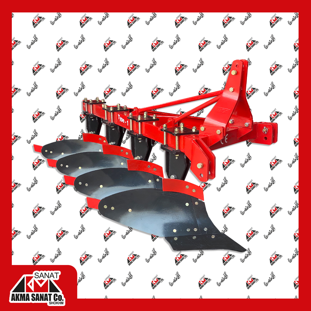 گاوآهن چهار خیش قوطی قرمز ممتاز 12-14 اینچ (TYPE-1)